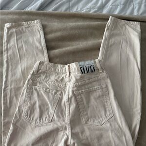SOLD - SNACKS by Mother Cream Denim Pants